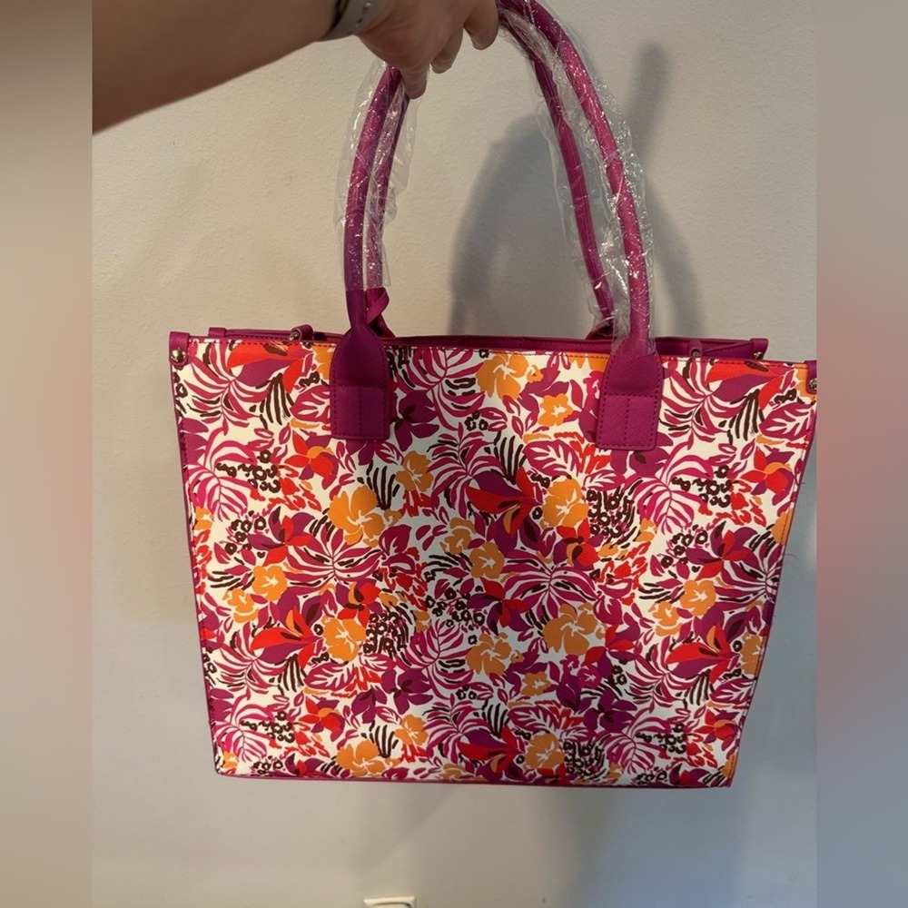 Trina‎ Turk Floral Tote Handbag Crossbody MSRP 245.00